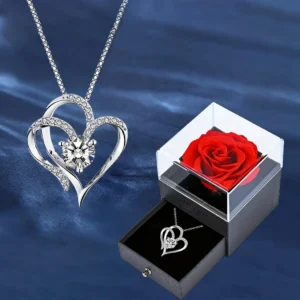 RoseElegance™ Heart Zircon Necklace